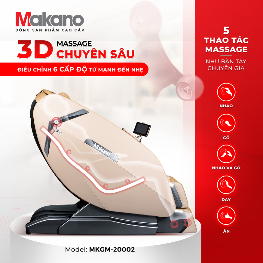 Công nghệ massage 3D chuyên sâu