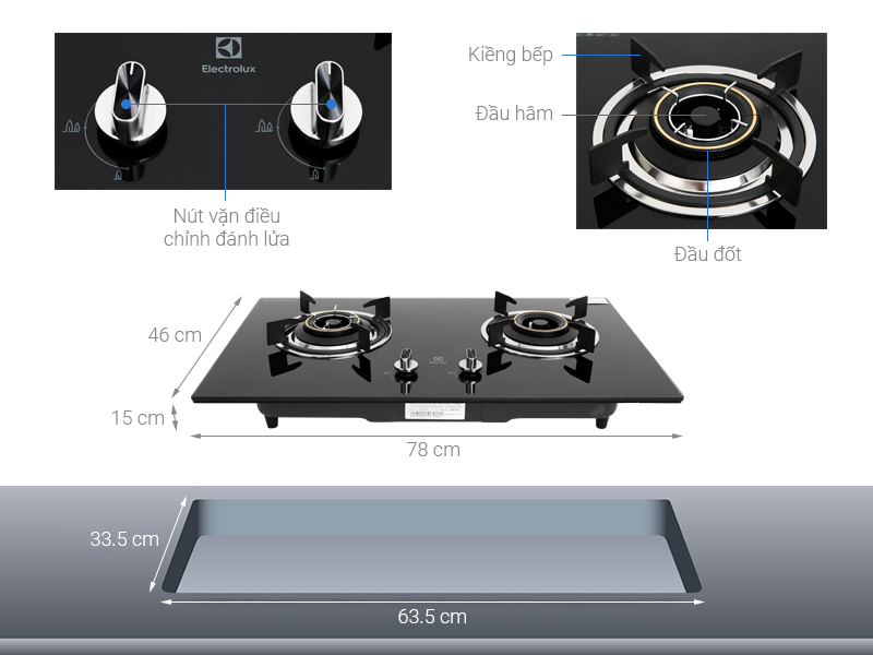 Bếp ga electrolux