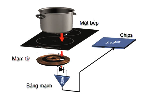 Cấu tạo bếp từ và nguyên lý bếp từ.