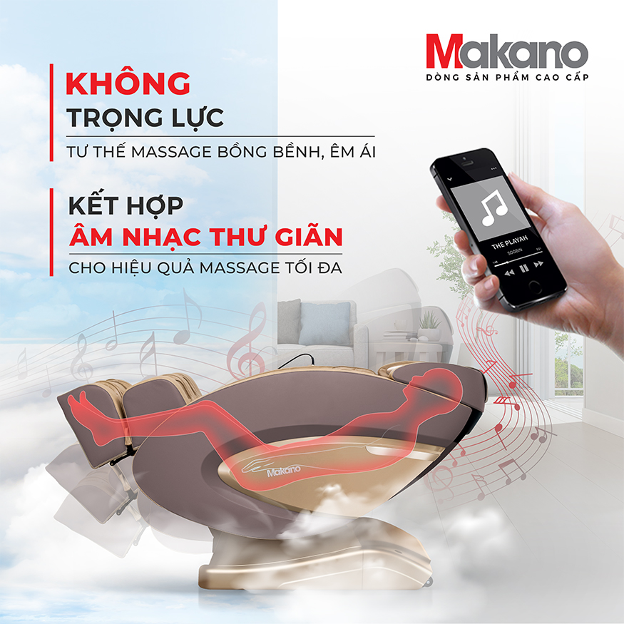 chế độ không trọng lực kết hợp âm nhạc makano dvgm-20001