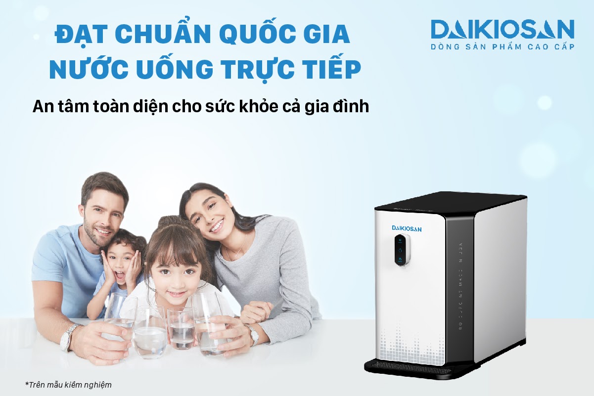 Đạt chuẩn quốc gia về nước uống trực tiếp an toàn