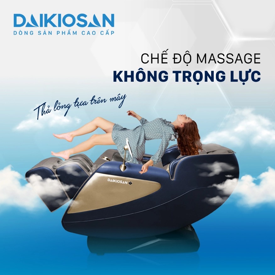 Ghế massage Makano Daikiosan DKGM-20006 được tích hợp tư thế massage không trọng lực