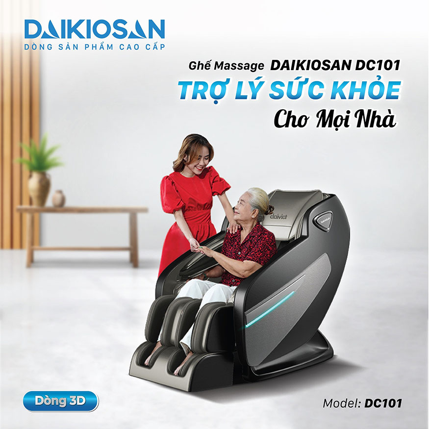 Ghế massage Daikiosan DC101 bảo vệ sức khỏe cả nhà