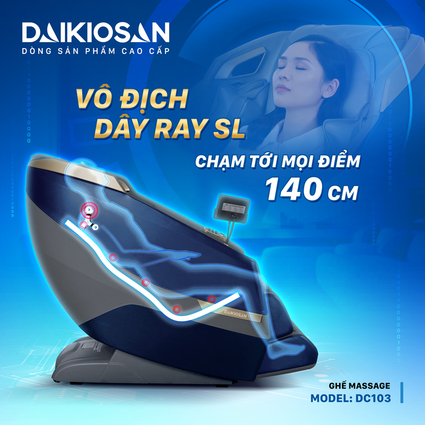 Kéo giãn cột sống hiệu quả với dây ray SL siêu khủng