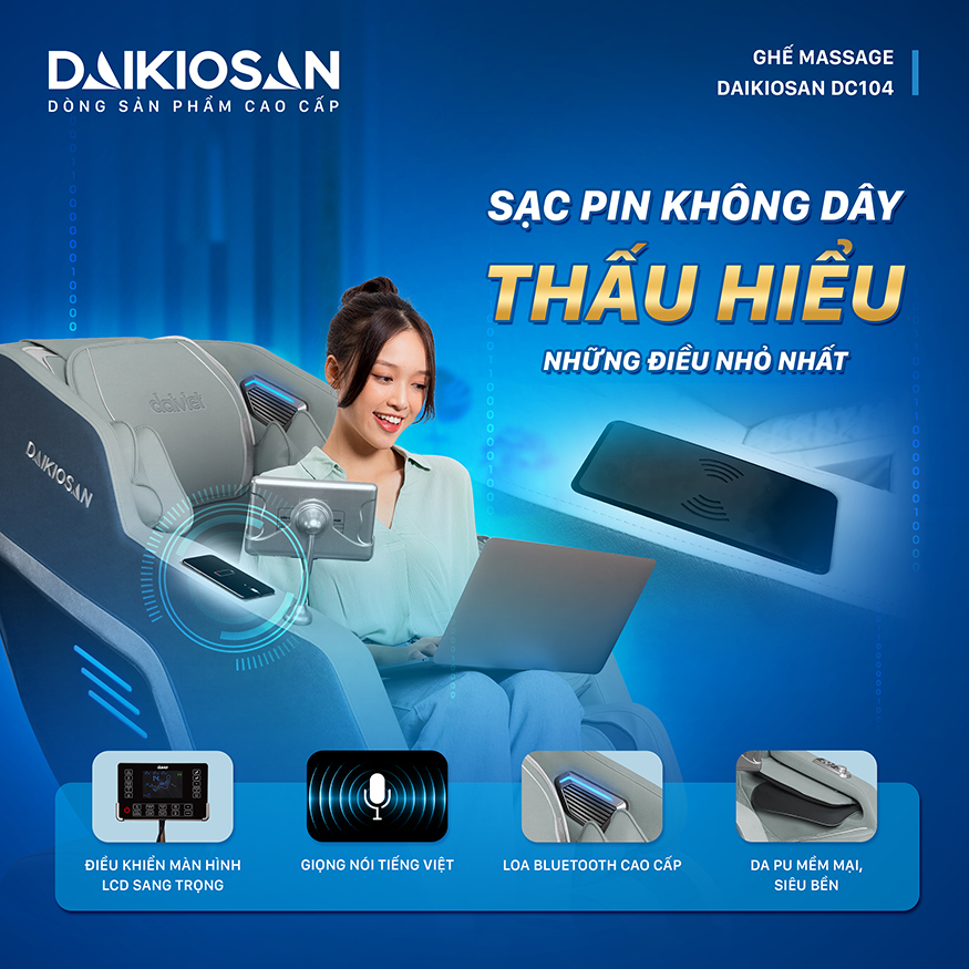 Sạc pin không dây siêu tiện nghi