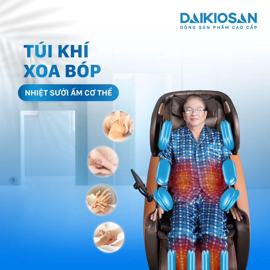 Massage nhiệt sưởi ấm giúp giảm đau, ngủ ngon