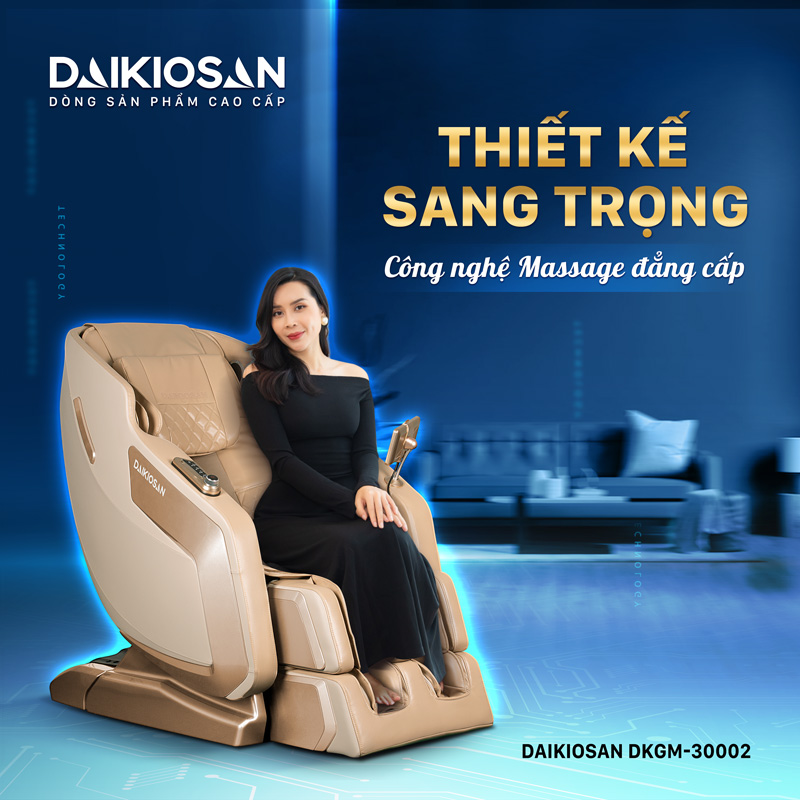 Ghế massage Daikiosan DKGM-30002 thiết kế sang trọng, đẳng cấp