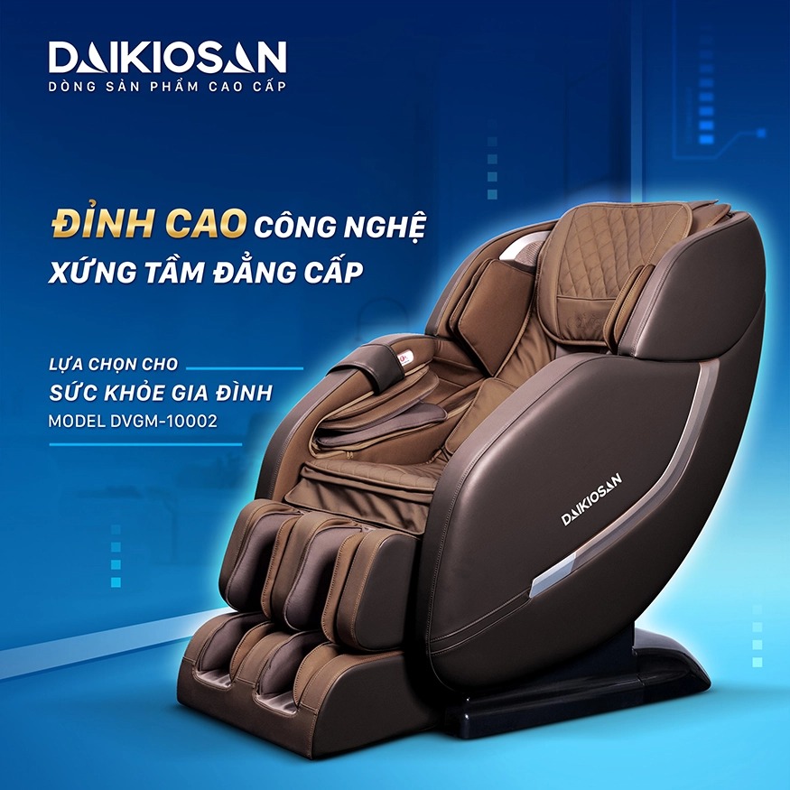 Ghế massage Daikiosan DKGM-10003 massage chuyên sâu 3d