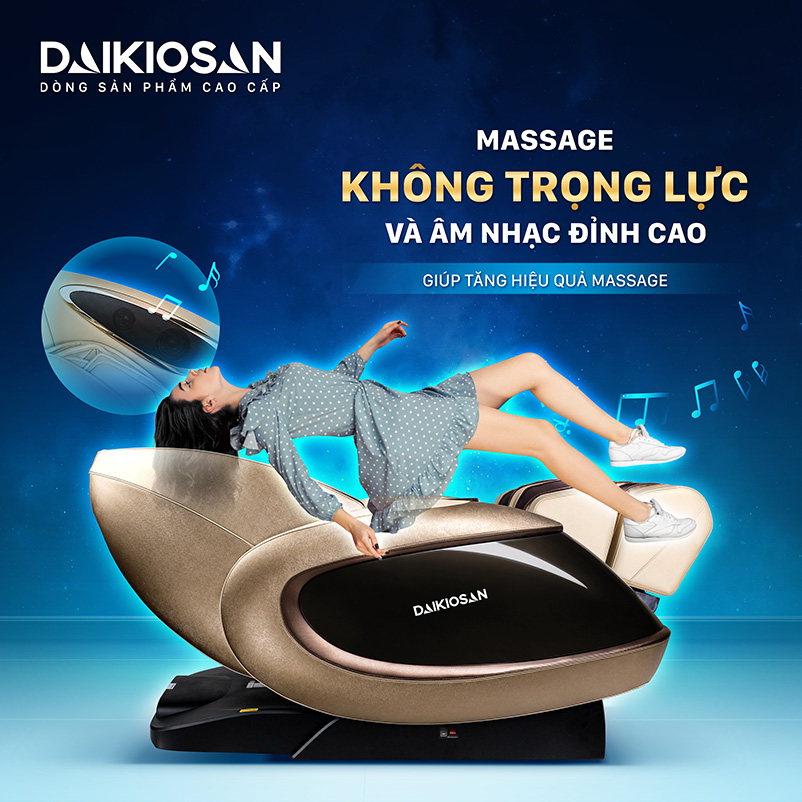 Ghế massage Daikiosan DVGM-30003 chế độ massage không trọng lực