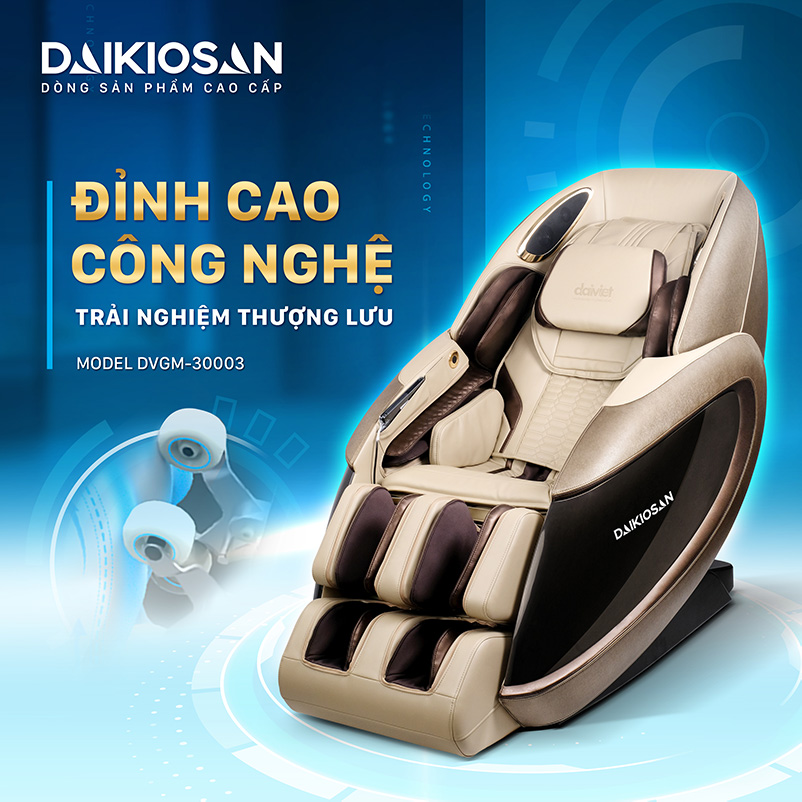 Ghế massage Daikiosan DVGM-30003 sang trọng thượng lưu