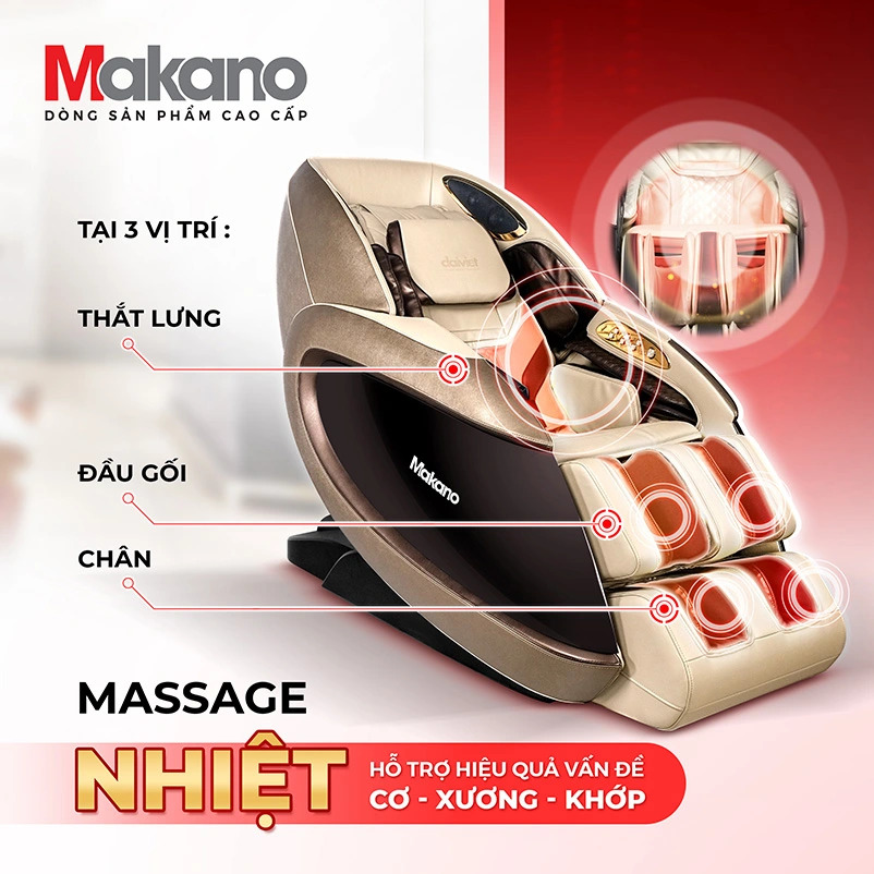 Ghế massage Makano DVGM-30003 massage nhiệt thư giãn