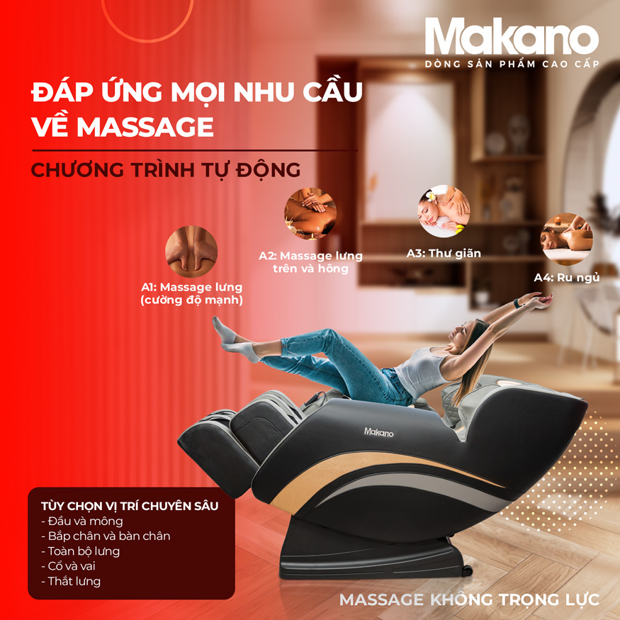 ghế massage MKGM-00005 chính là sự lựa chọn hàng đầu cho gia đình với nhiều nhu cầu, sở thích khác nhau