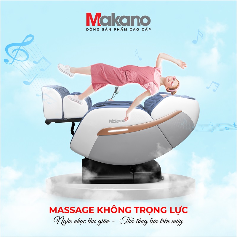 Massage không trọng lực kết hơp nghe nhạc tuyệt vời