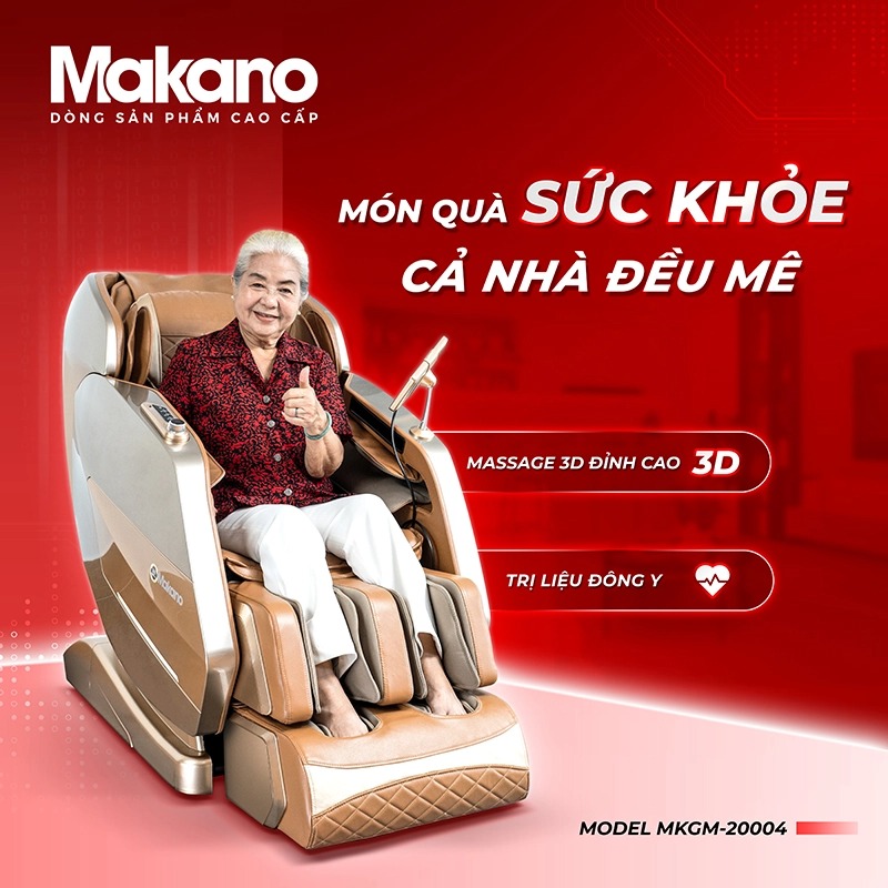 Ghế massage Makano MKGM-20004 sử dụng đỉnh cao của công nghệ massage 3D