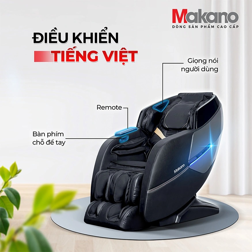 Ghế massage Makano MKGM-20005 là sản phẩm chăm sóc sức khoẻ công nghệ massage 3D