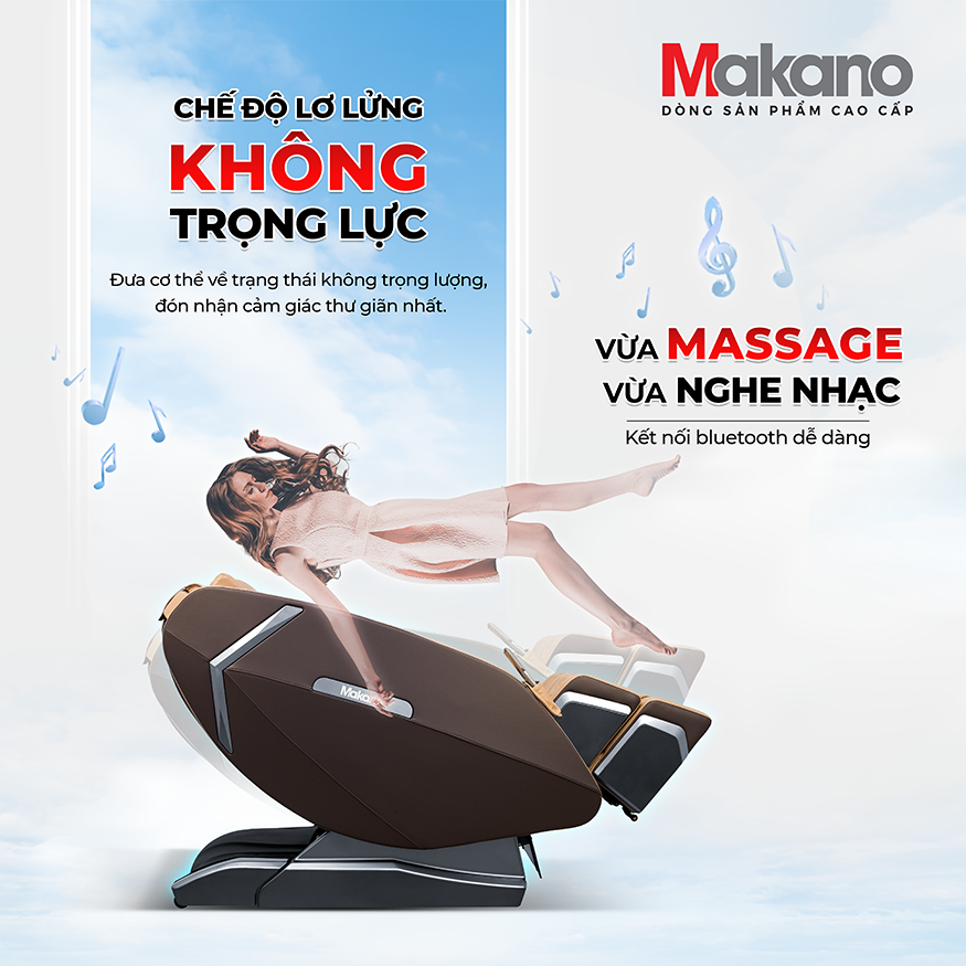 Massage không trọng lực giảm sức ép cho cột sống và tim