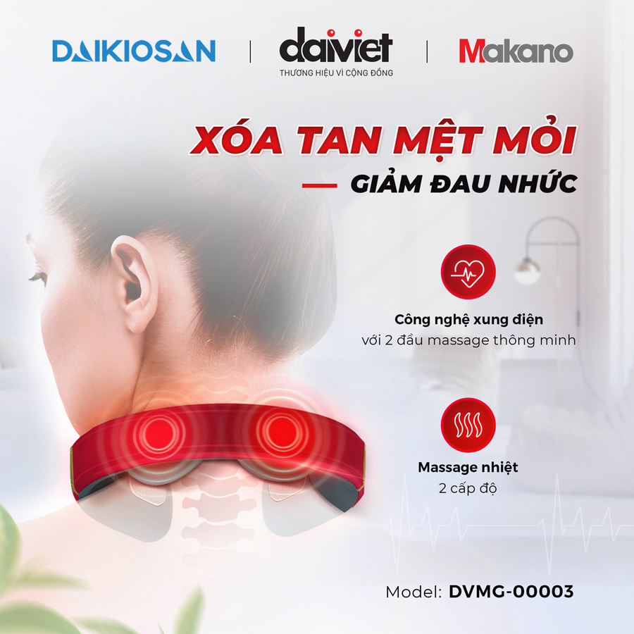 máy massage cổ xung điện kết hợp  massage nhiệt đại việt dvmg-00003