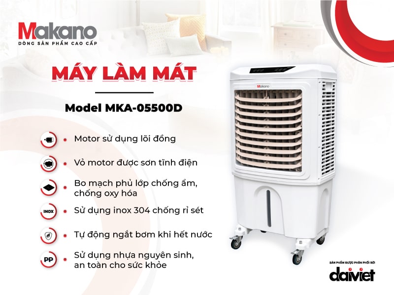 ưu điểm máy Makano MKA-05500D