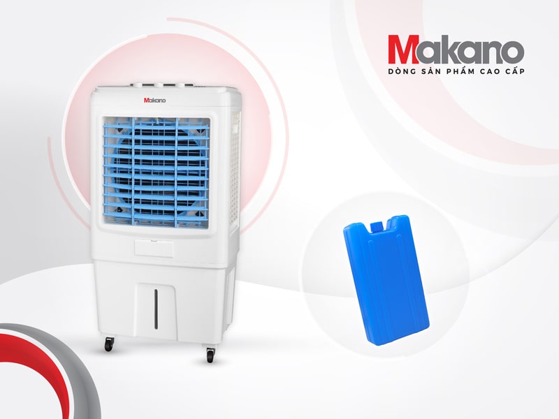 Máy làm mát Makano MKA-05500A được trang bị đá khô cho hiệu quả làm mát cao hơn