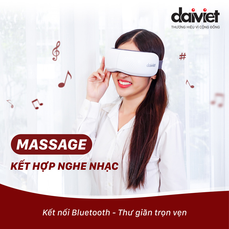 kết nối bluetooth với máy, để vừa massage vừa nghe những bản nhạc yêu thích