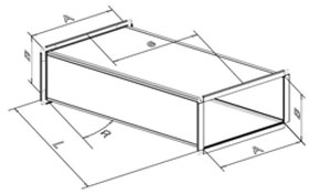 Ống gió lệch hình chữ nhật
