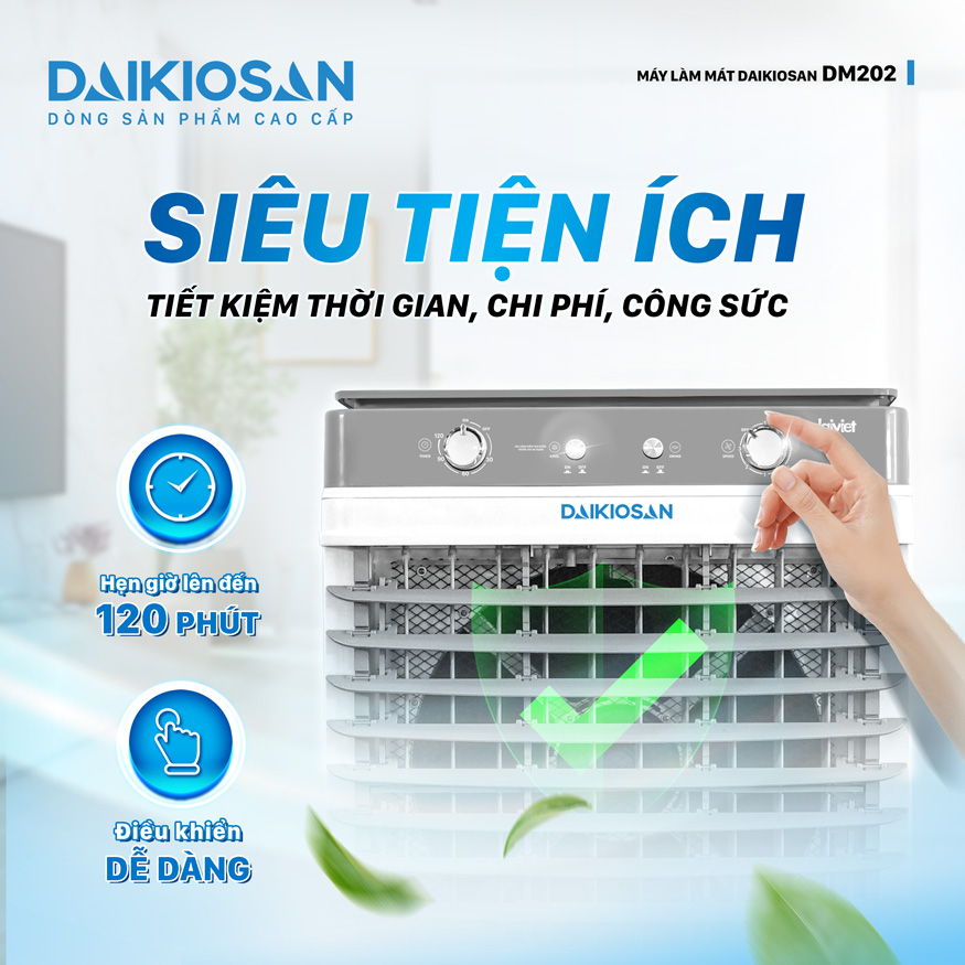 Quạt điều hòa Daikiosan DM202 siêu tiện ích