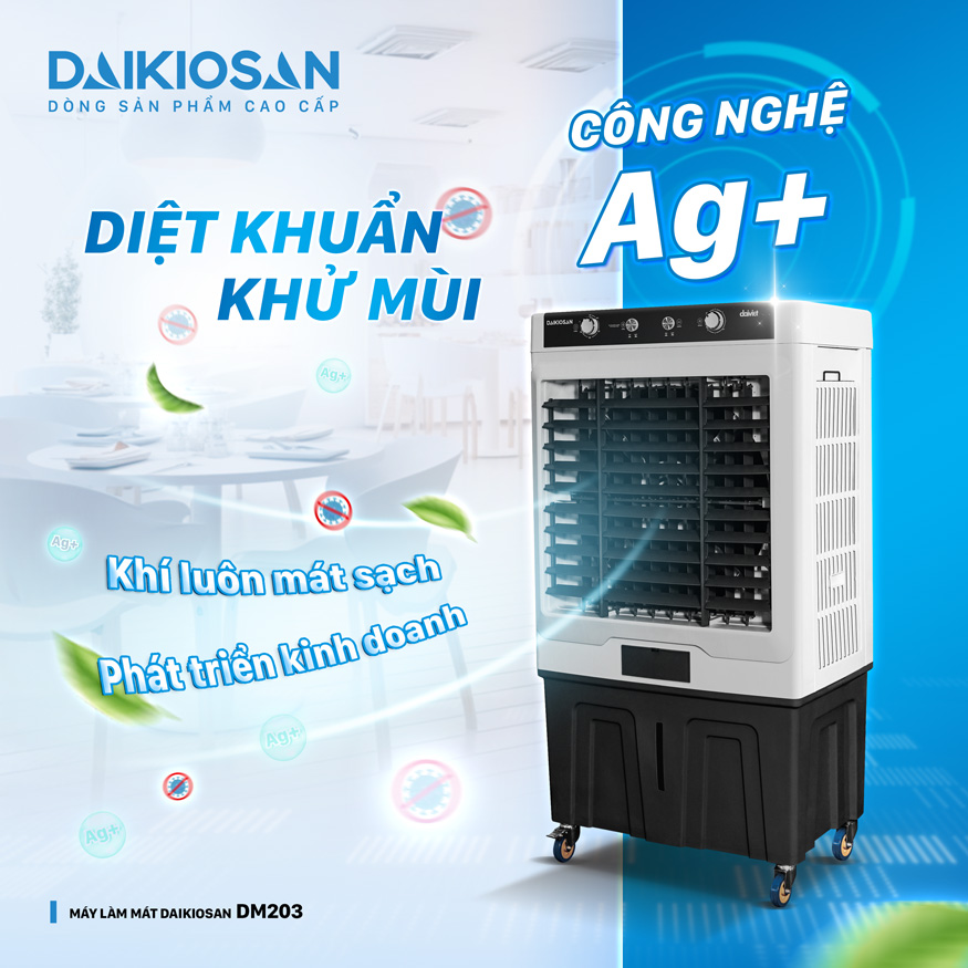 Quạt điều hòa Daikiosan DM203 diệt khuẩn khử mùi