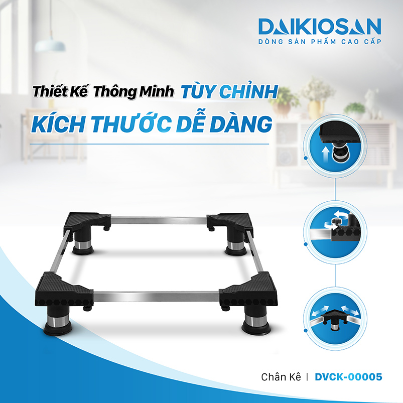 Thiết kế tiện lợi dễ dàng tùy chỉnh kích thước