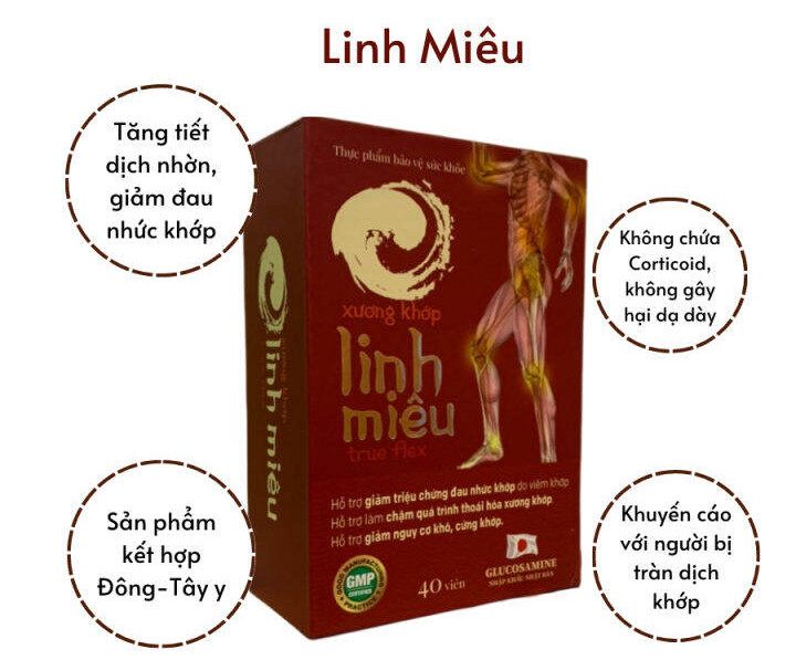 Xương Khớp Linh Miêu là thực phẩm chức năng hỗ trợ sức khỏe xương khớp.