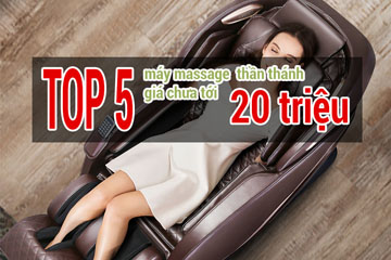 Review top ghế massage giá rẻ tầm dưới 20 triệu được mua nhiều