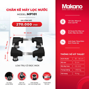 Chân kê máy lọc nước trụ bọc inox Makano MP101