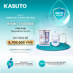 Máy lọc nước RO không vỏ tủ dùng cốc Kasuto KSW-35008D