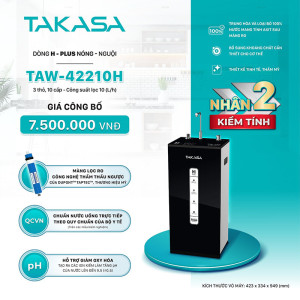 Máy lọc nước Takasa H-Plus nóng nguội 2D TAW-42210h