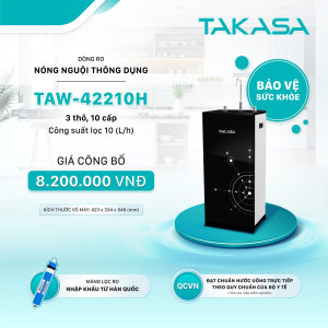 Máy lọc nước RO nóng nguội Takasa TAW-42210H